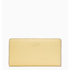 $169 NWT Kate Spade Dana Saffiano PVC Butter